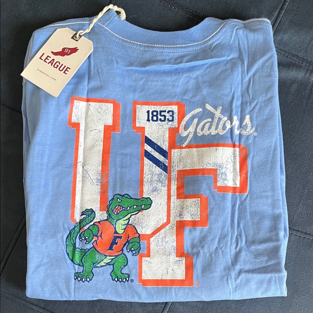League Mens Light Blue UF Gators Tee